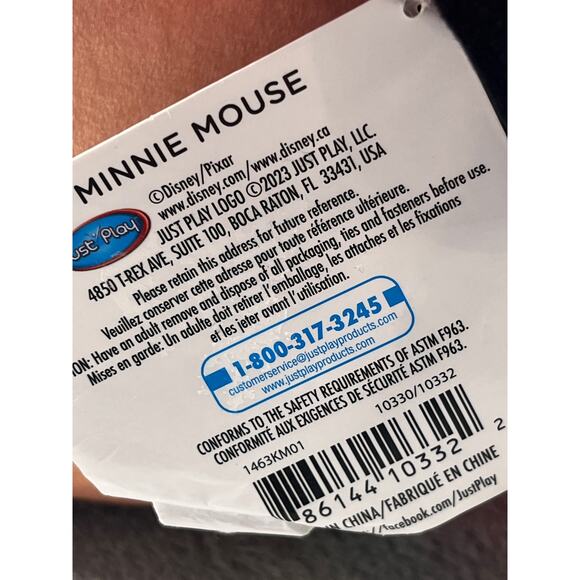 Disney plush Tsum‎ Tsum 7" Minnie Mouse polka dot with Tags 
Tag is bent - Picture 5 of 6